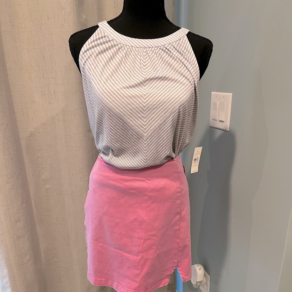 Loft striped tank top